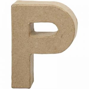 Litera P z papier-mache Creativ 10x2cm